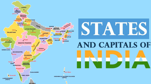 List of 29 States and Capitals of India in Alphabetical Order